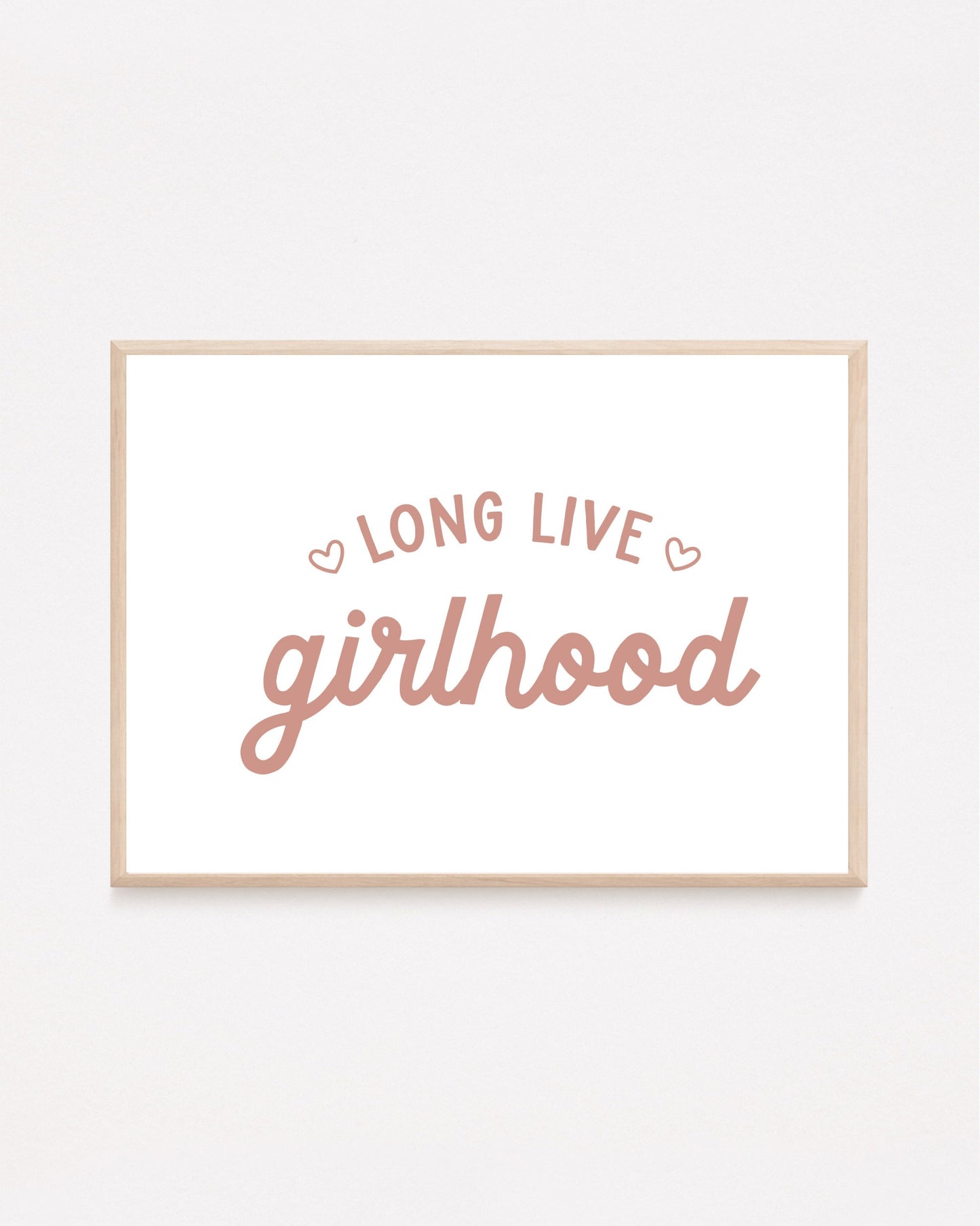 Long Live Girlhood Pink & White