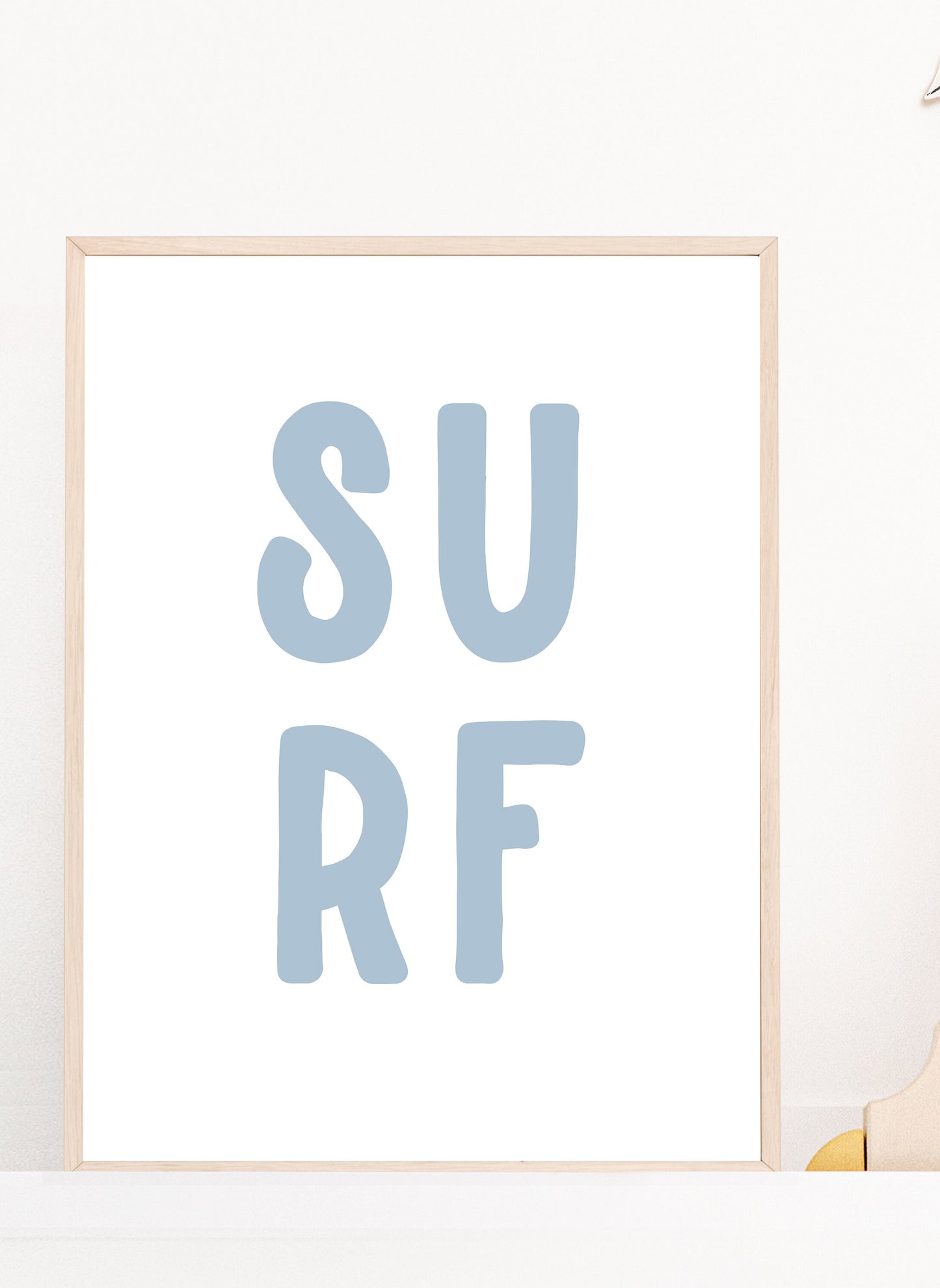Surf Typography Print