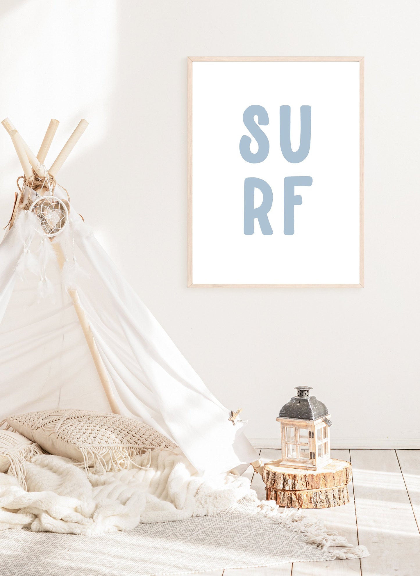 Surf Typography Print