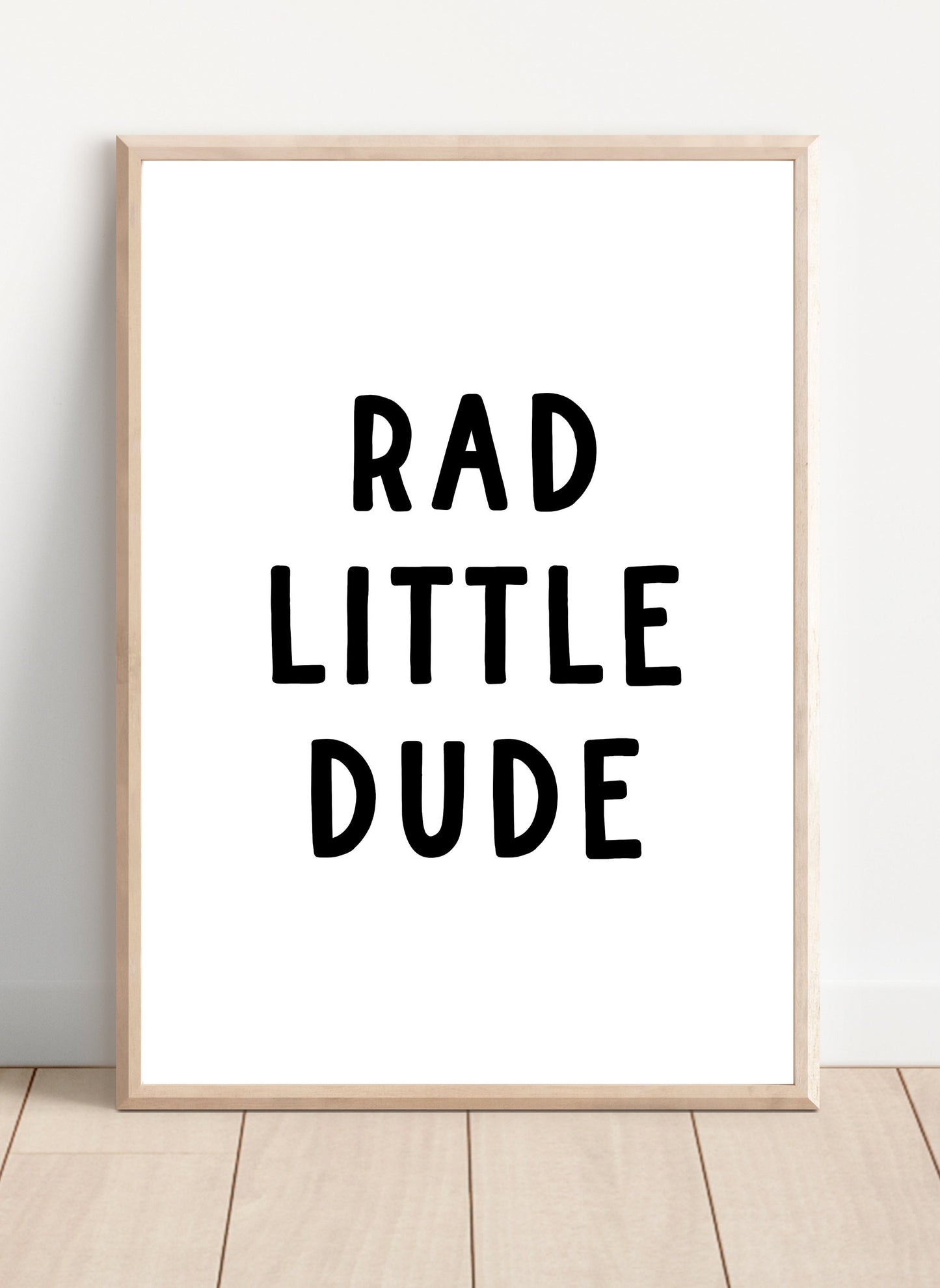 Personalized Name Rad Surfer Boy Gallery Wall Print Set of 6