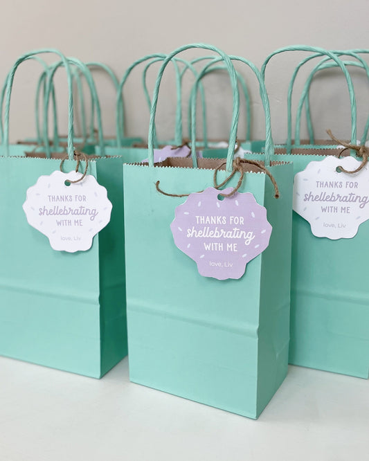 Thanks For Shellebrating With Me Tags, Printable shell tags
