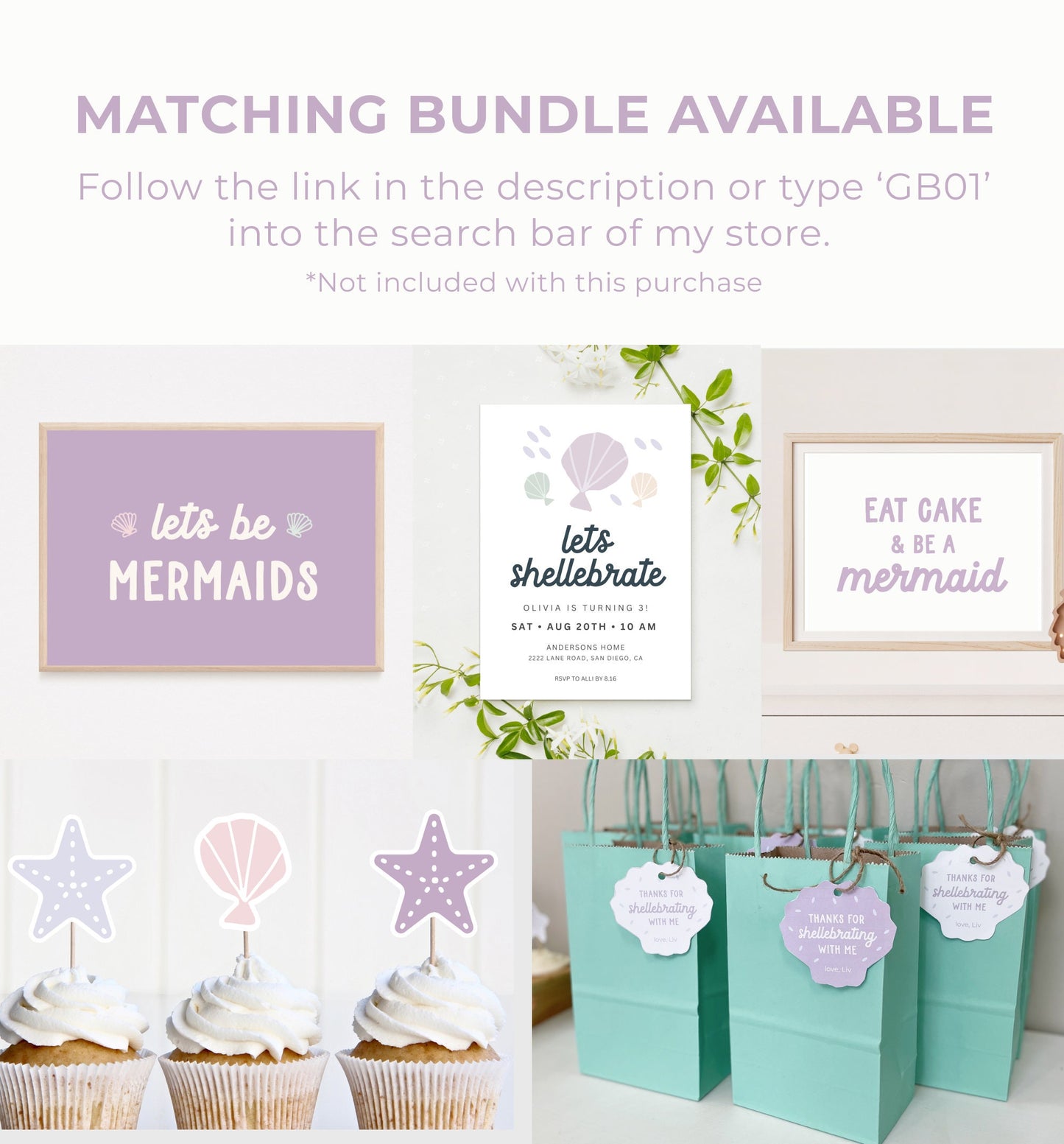 Under the Sea Printable Cupcake Toppers