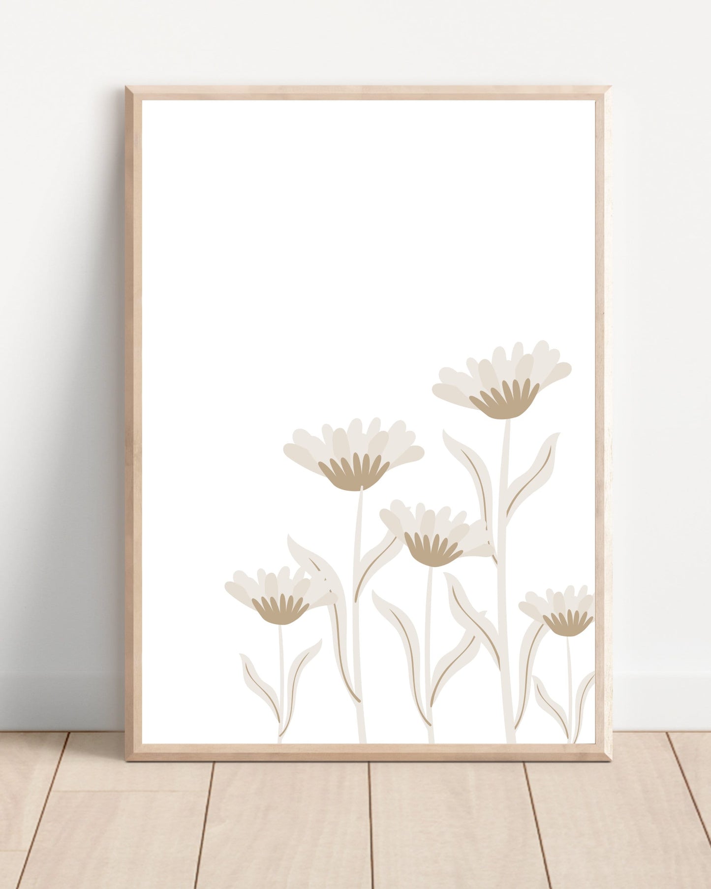 Neutral Floral Prints Set of 2