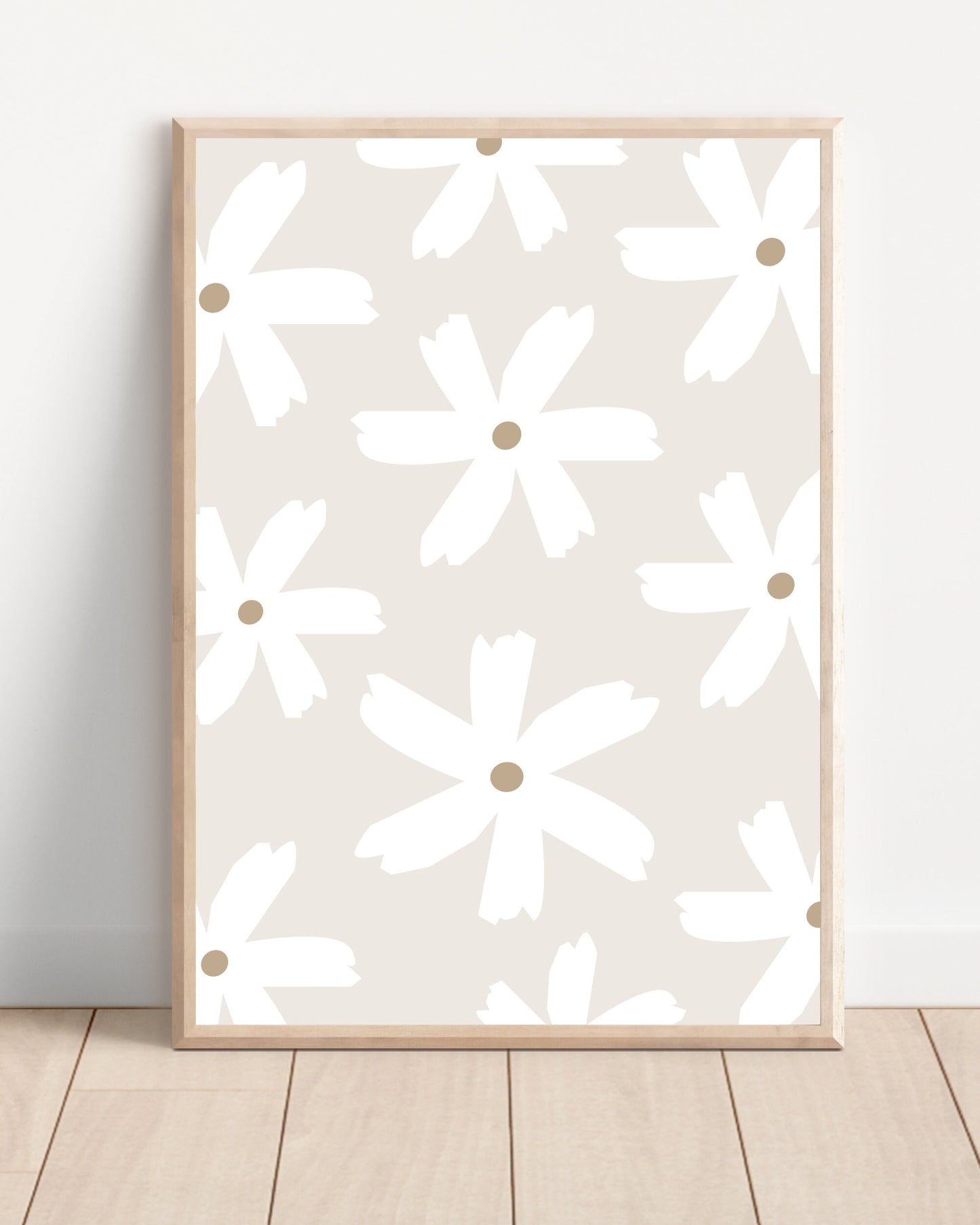 Neutral Floral Prints Set of 2