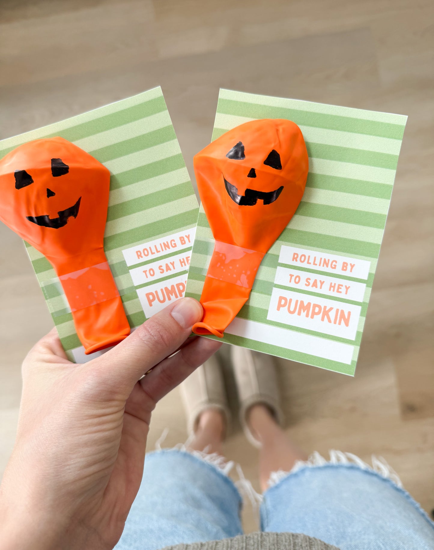 Rollin by to say hey pumpkin tag  - printable