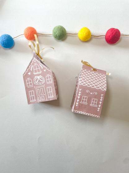 Printable Gingerbread House Gift Box