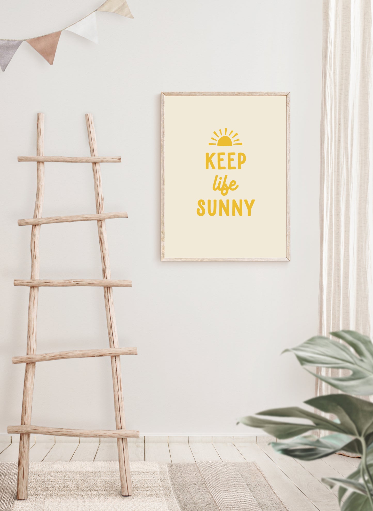 Keep Life Sunny Quote Print