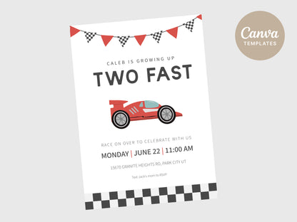 Two Fast Printable Birthday Party Bundle