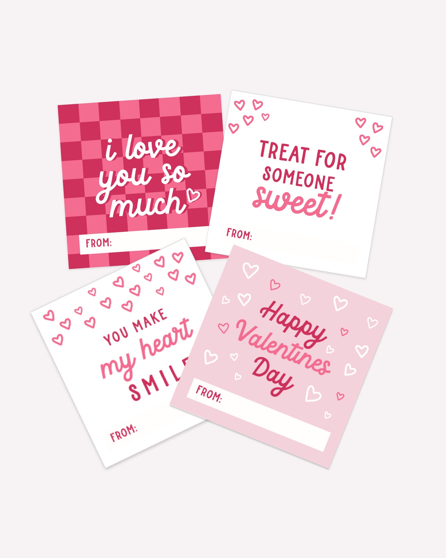 Valentines Day Variety Cards — Printable Valentines