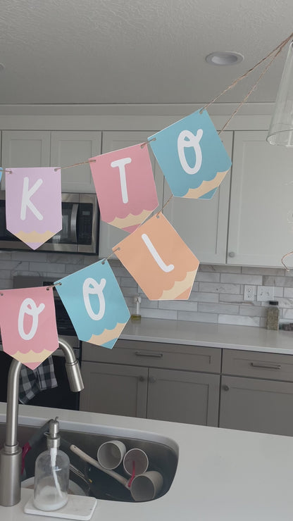 Back to School Garland Printable