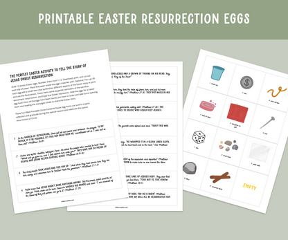 Easter Printable Resurrection Eggs