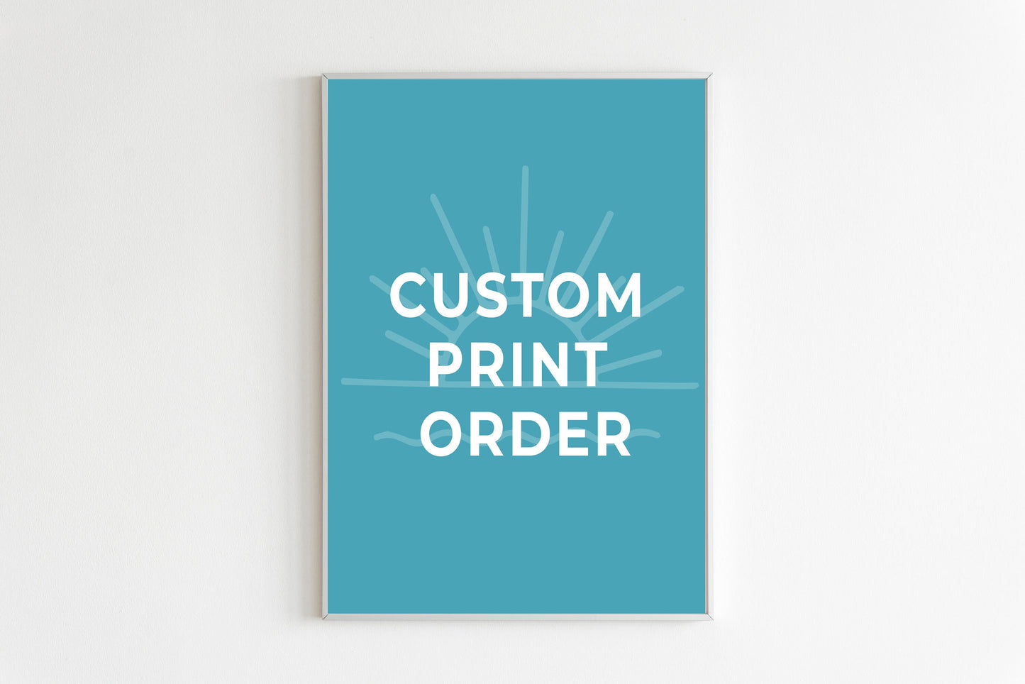 Custom Color or Text Art Print - Personalize print, Color Match, Color my print