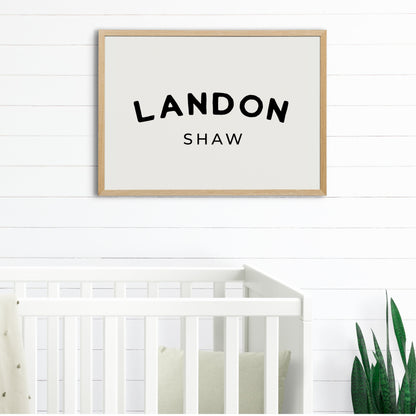 Personalized Name Wall Print