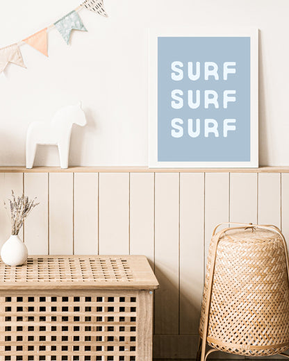 Surf Surf Surf Wall Print