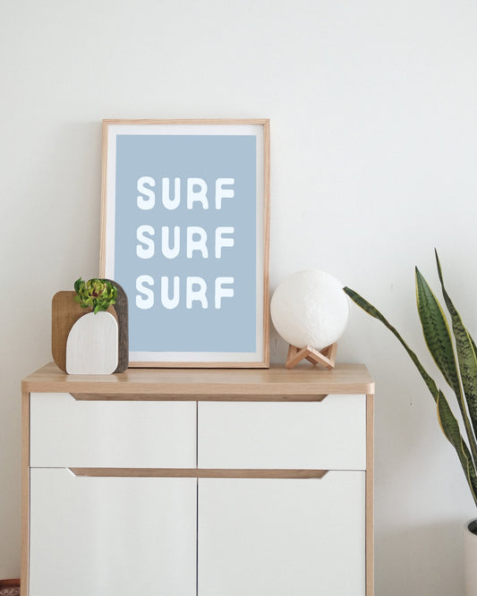 Surf Surf Surf Wall Print