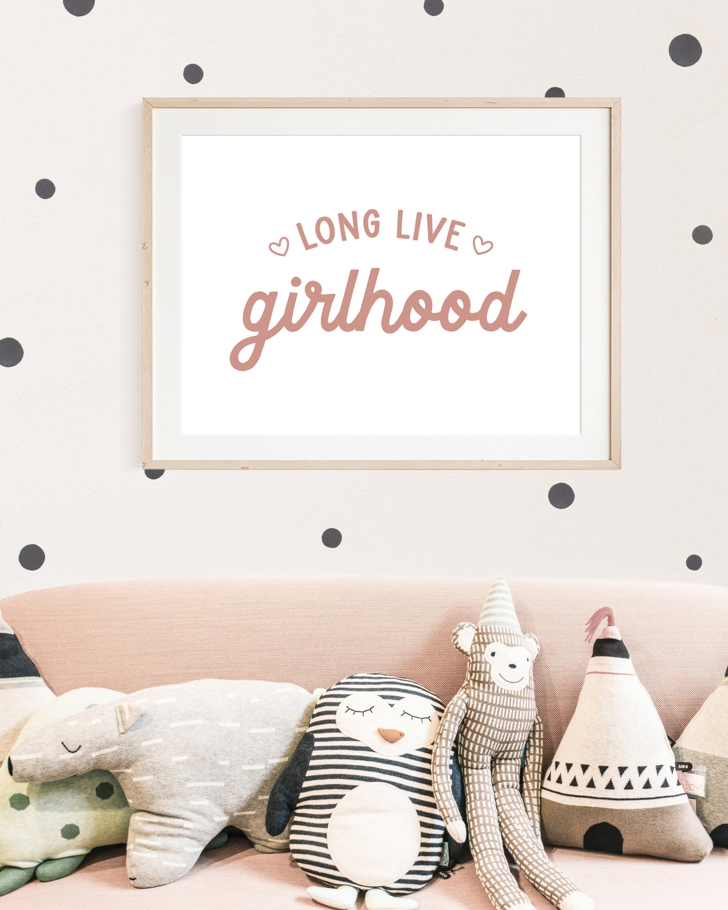Long Live Girlhood Pink & White