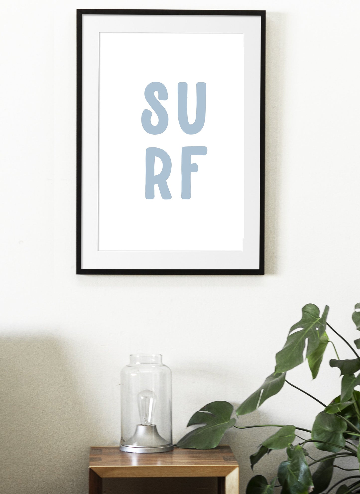 Surf Typography Print
