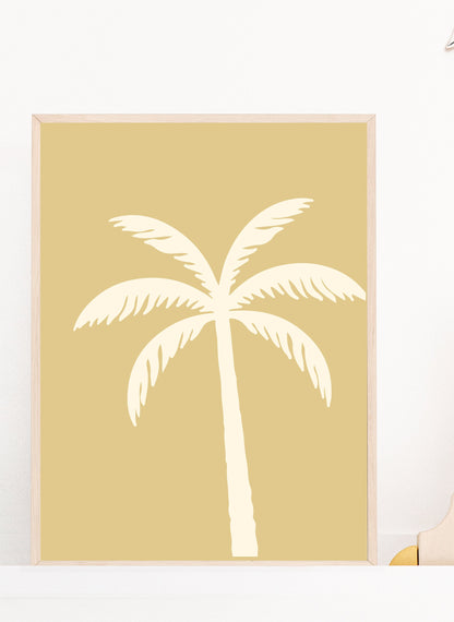 Palm Tree Beach Print