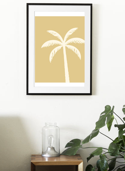 Palm Tree Beach Print