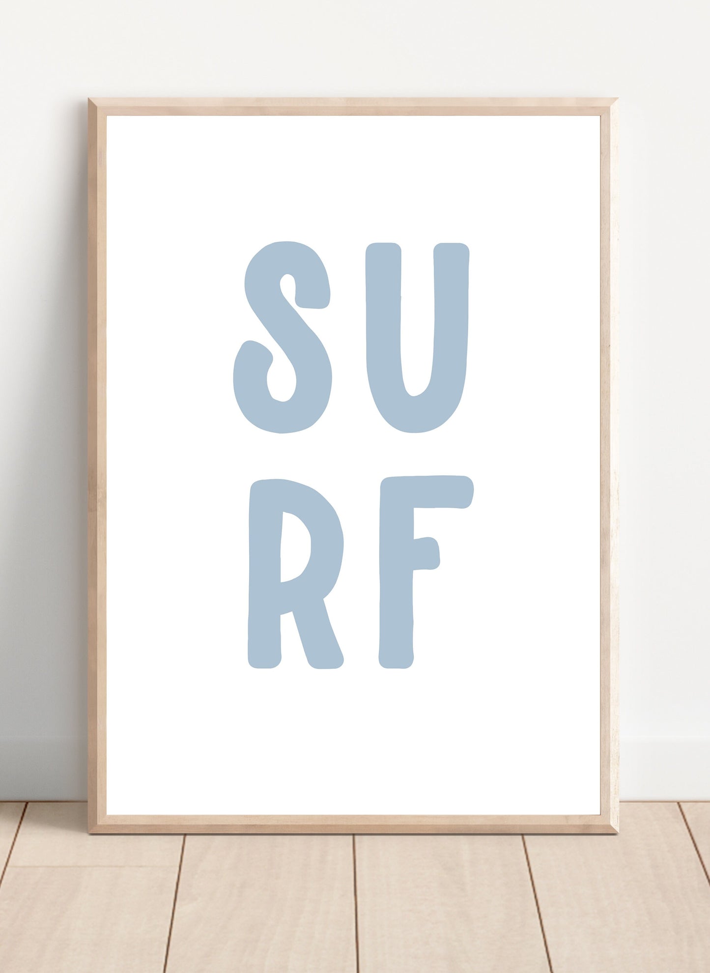 Surf Typography Print