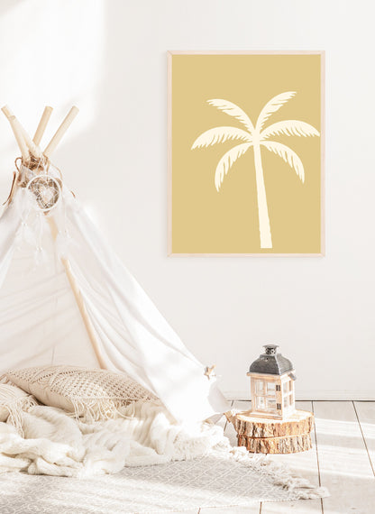 Palm Tree Beach Print