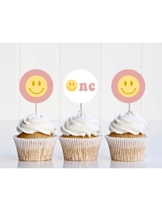 One Happy Gal Birthday Cupcake Toppers