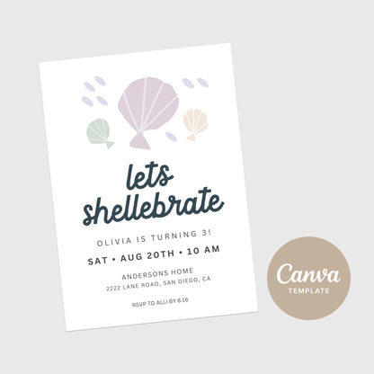 Let's Shellebrate Printable party bundle